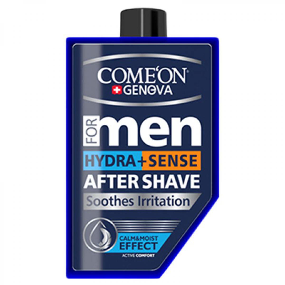 ژل افتر شیو آبرسان با خاصیت رطوبت رسانی و ضد حساسیت - Comeon Men 2 in 1 Hydrate + Sense After Shave 260ml