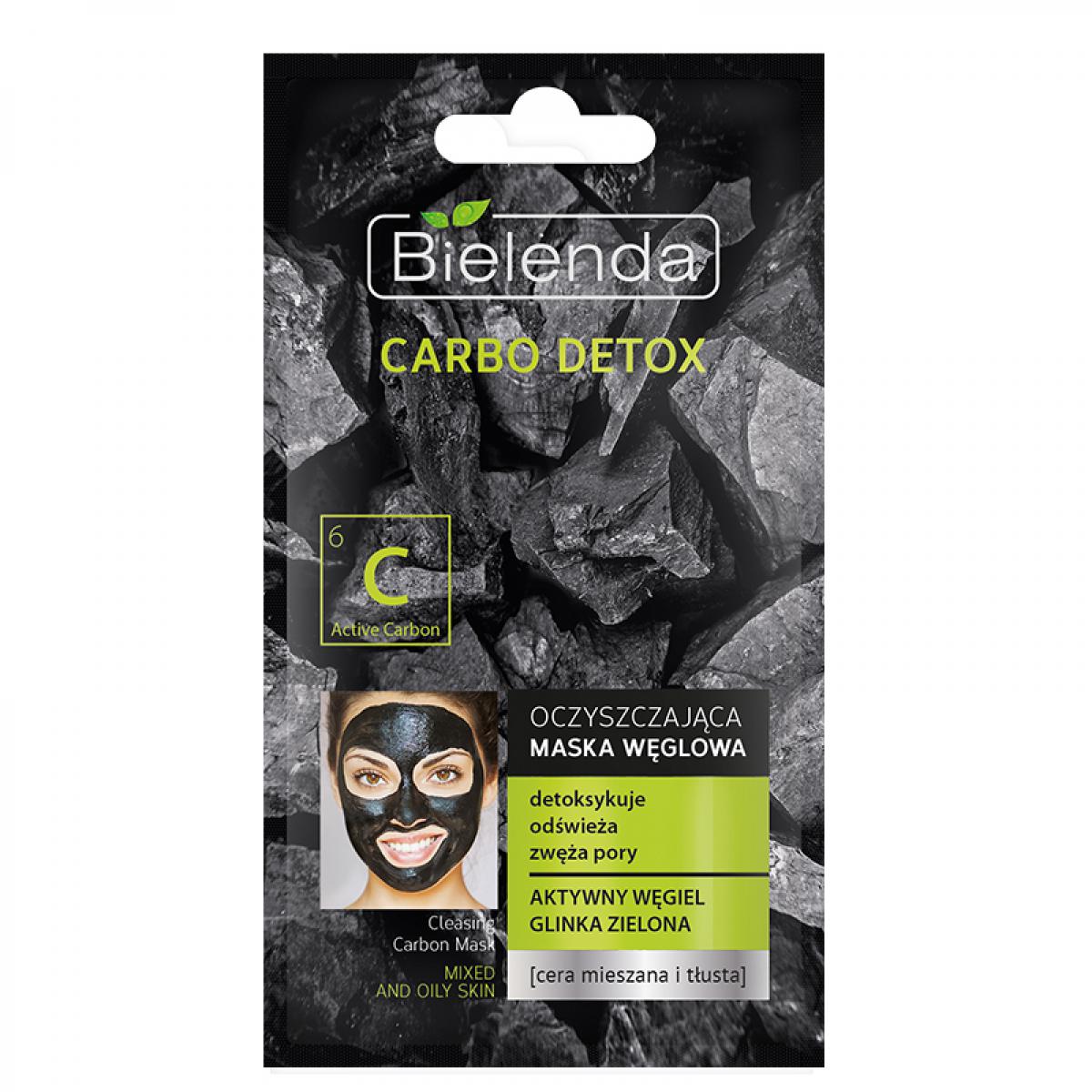 ماسک پاکسازی کننده زغال مناسب پوستهای چرب و مختلط - Carbo Detox Cleansing Masque For Combination And Oily Skin 8gr