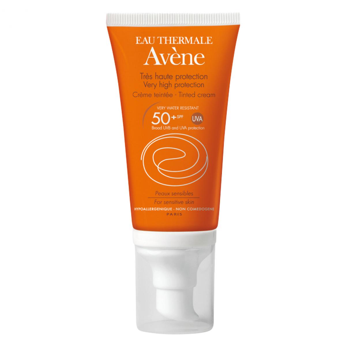 کرم ضد آفتاب رنگی +۵۰ SPF - + Avene Sunscreen Cream SPF50
