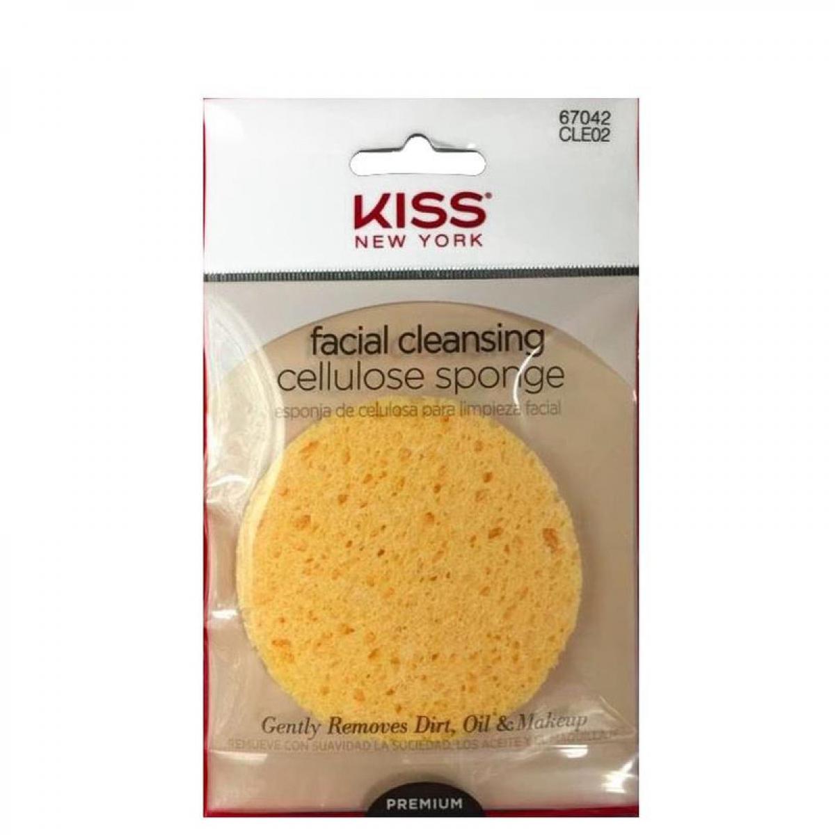 اسفنج پاک کننده آرایش مدل CLE02 - Kiss CLE02 Facial Cleansing Cellulose Sponge