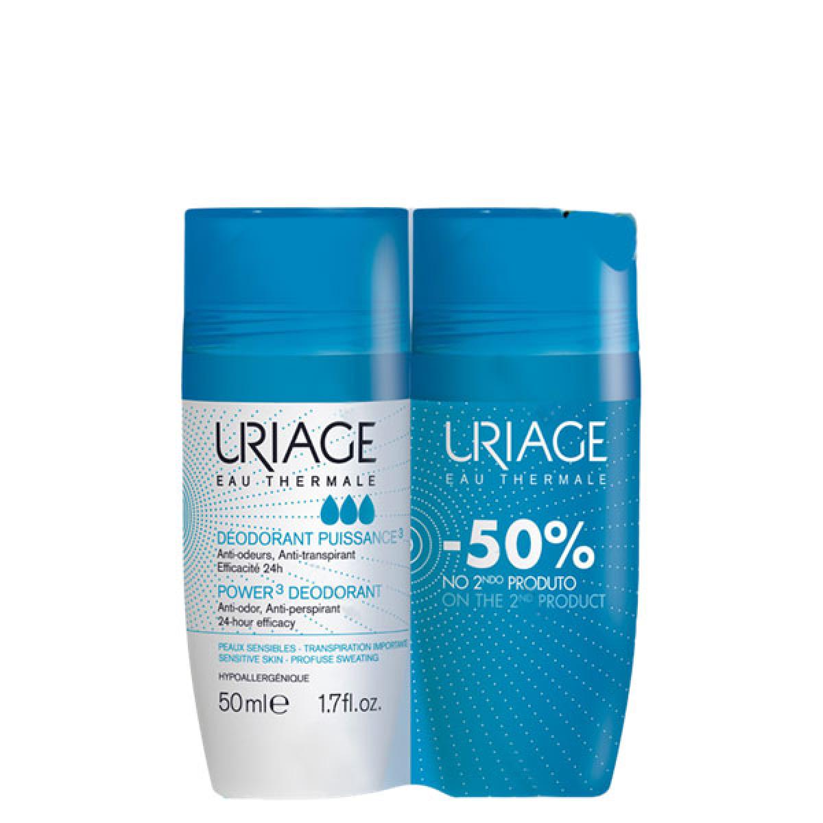 پک رول ضد تعریق پاور بسته 2 عددی - Offer Uriage Power Deodorant For Sensitive Skin 50 ml