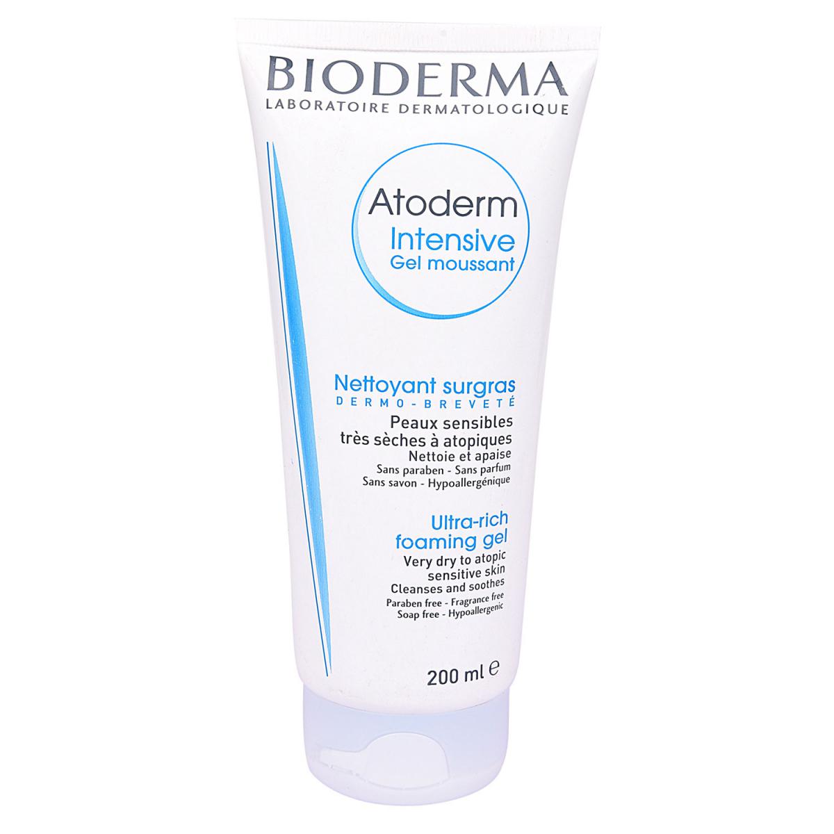 فومینگ ژل مناسب پوست های خیلی خشک - Bioderma Atoderm Intensive Moussant Foaming Gel For Very Dry, Atopic And Sensitive Skins 200 ml