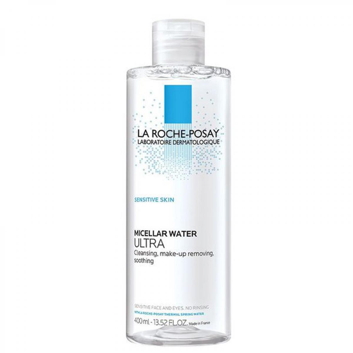 محلول پاک کننده آرایش پوست های بسیار حساس حجم 400 میل -  La Roche Posay Micellar Water Ultra Makeup Removing For Sensitive Skin 400ml