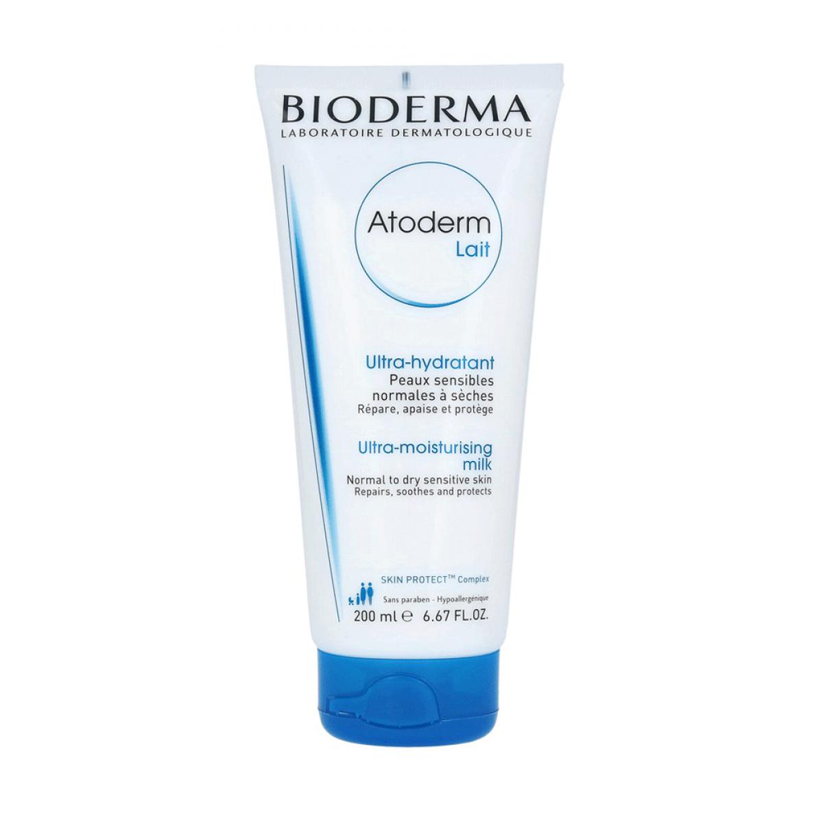 شیر مرطوب کننده صورت و بدن Atoderm Lait مناسب برای پوست نرمال تا خشک - Bioderma Atoderm Lait Moisturizing Face & Body Milk For Normal And Dry Skins 200ml