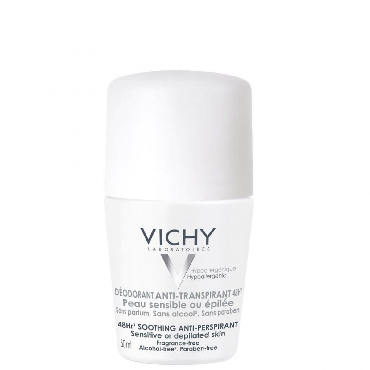 رول دئودورانت 48 ساعته مناسب پوست حساس - Vichy 48H Deo Roll For Sensitive Skin 50ml