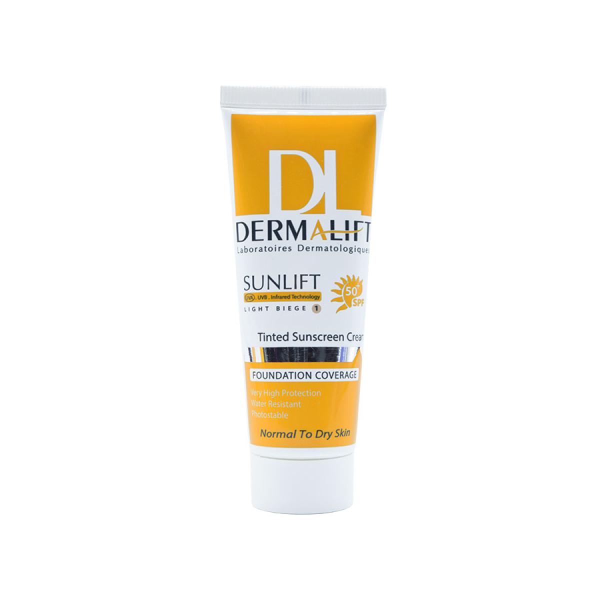 کرم ضد آفتاب سان لیفت  ⁺SPF50 - Dermalift Sunlift SPF50⁺ Cream 40 ml