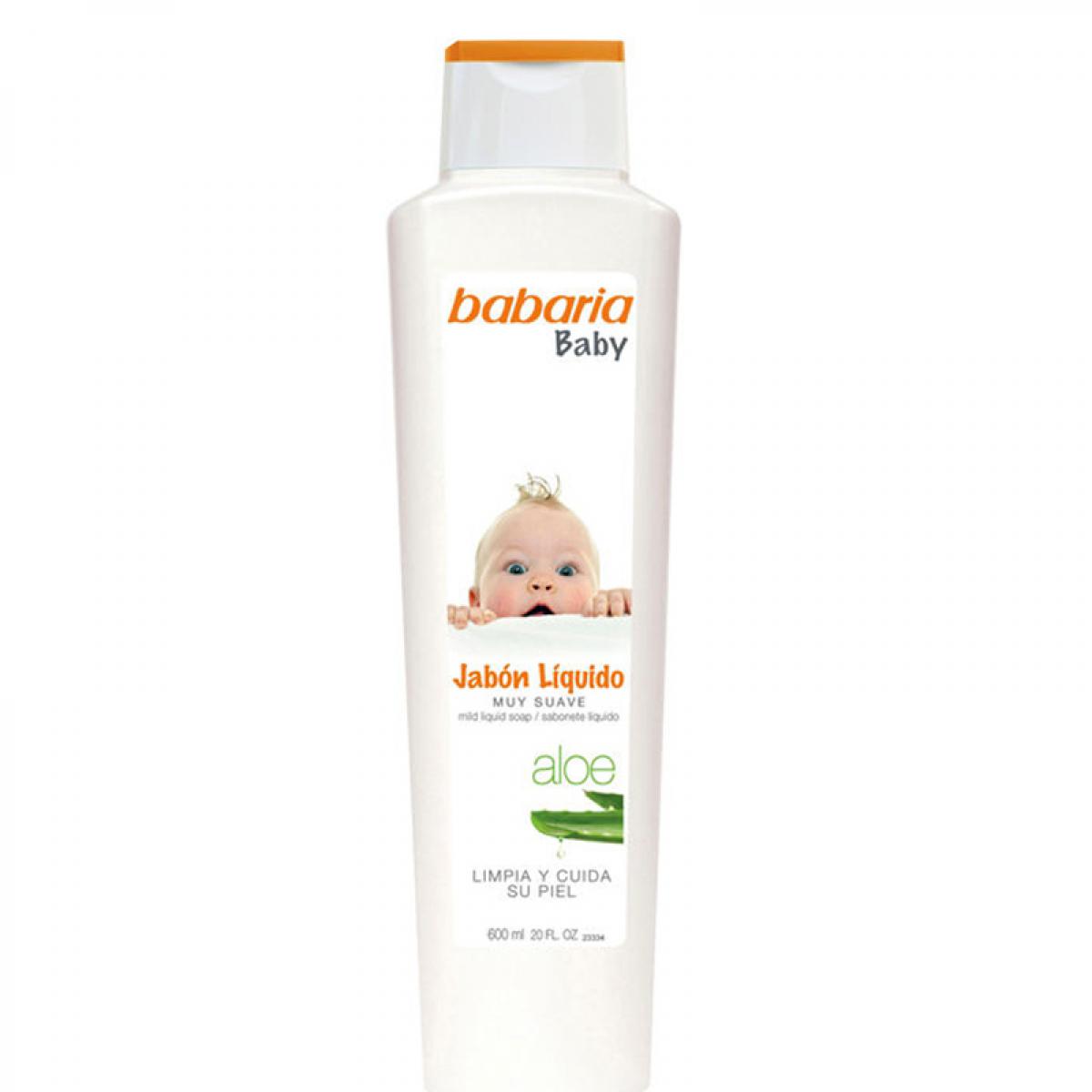 صابون مایع کودک حاوی عصاره آلوئه ورا - Babaria Baby Liquid Soap With Aloe Vera Extract 600ml