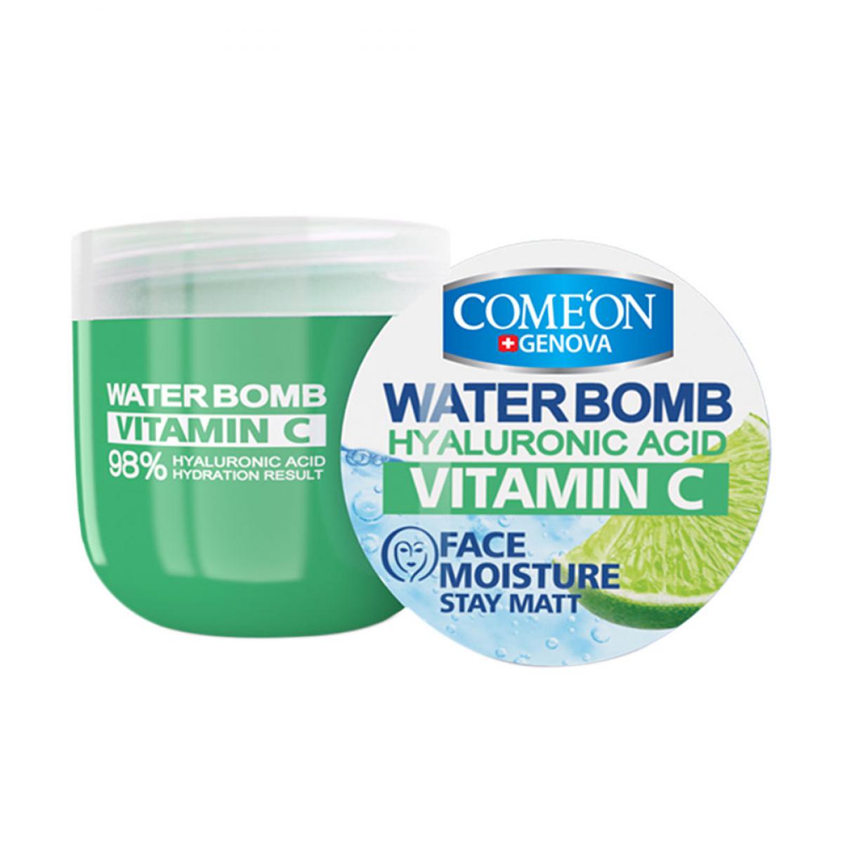 بمب آبرسان ویتامین C - Comeon Face Moisture Water Bomb With Hyaluronic Acid & Vitamin C 200 ml