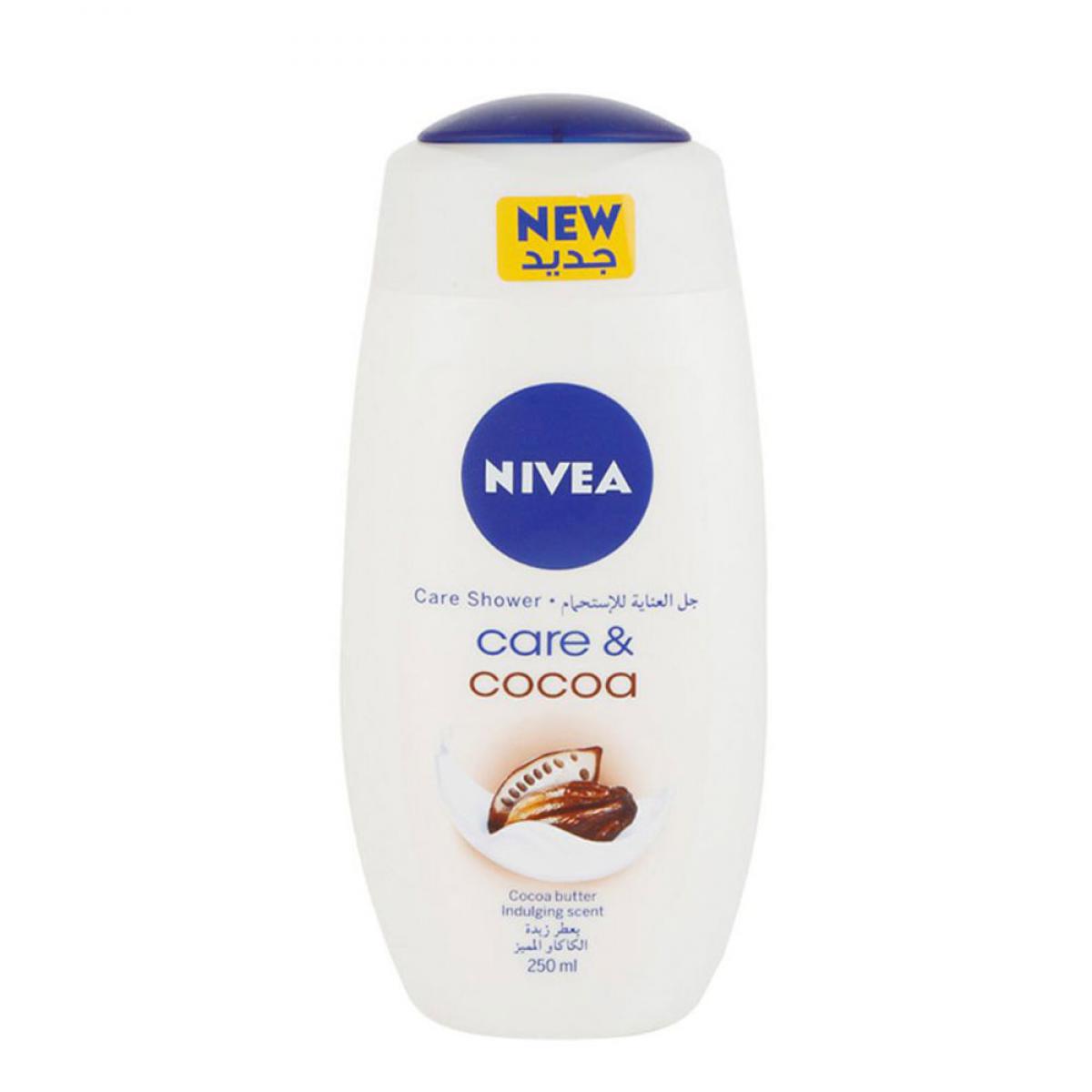 شامپو بدن زنانه کرمی کاکائو - NIVEA SHOWER CARE AND COCOA 250 ML