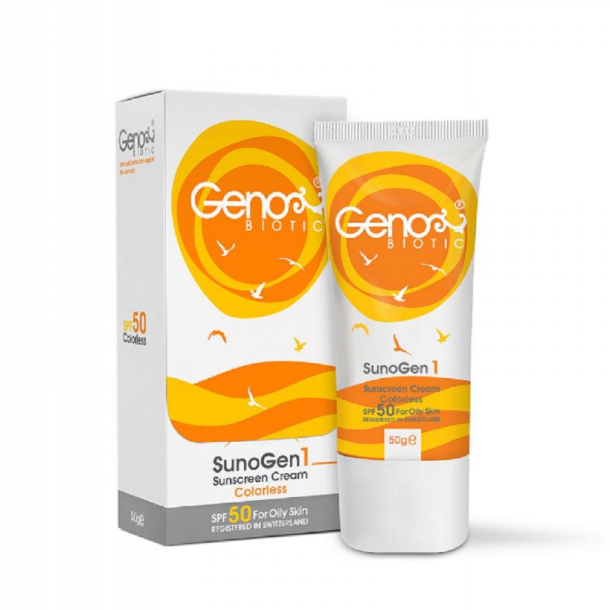 کرم ضد آفتاب بی رنگ SPF50 مناسب پوست چرب - Sunscreen Cream SPF50 For Oily Skin 50ml