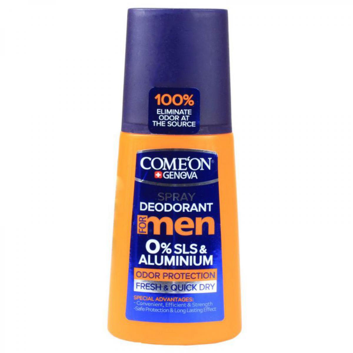 اسپری دئودورانت مردانه فاقد سولفات و آلومینیوم - Comeon SLS And Aluminium Free Deo Spray For Men 125ml