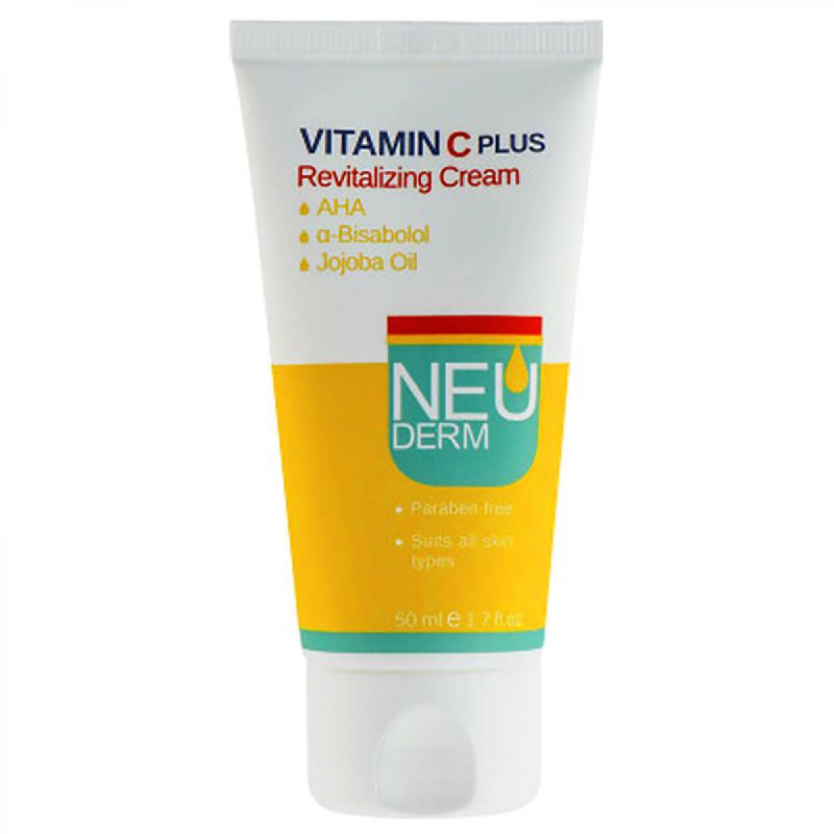 کرم ویتامین C مناسب انواع پوست 50 میل - Neuderm Vitamin C Cream For All Skin Types 50ml