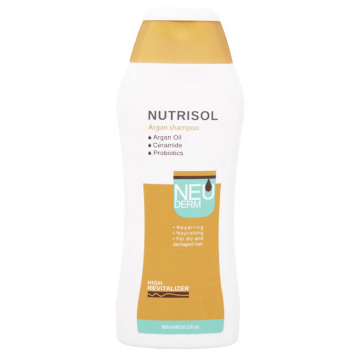شامپو آرگان مناسب موهای خشک و آسیب دیده 250 میل - Neuderm Argan Oil Shampoo For Dry And Damaged Hair 250ml