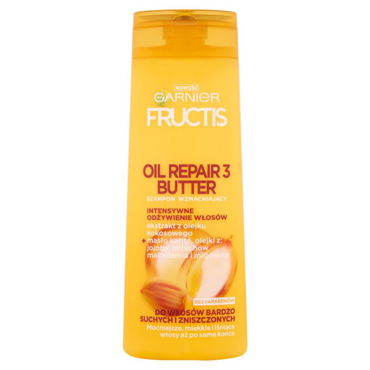 شامپو ترمیم کننده روغن های مغذی Oil Repair 3 حجم 400 میلی لیتر - Garnier Fructis Oil Repair 3 Butter Shampoo