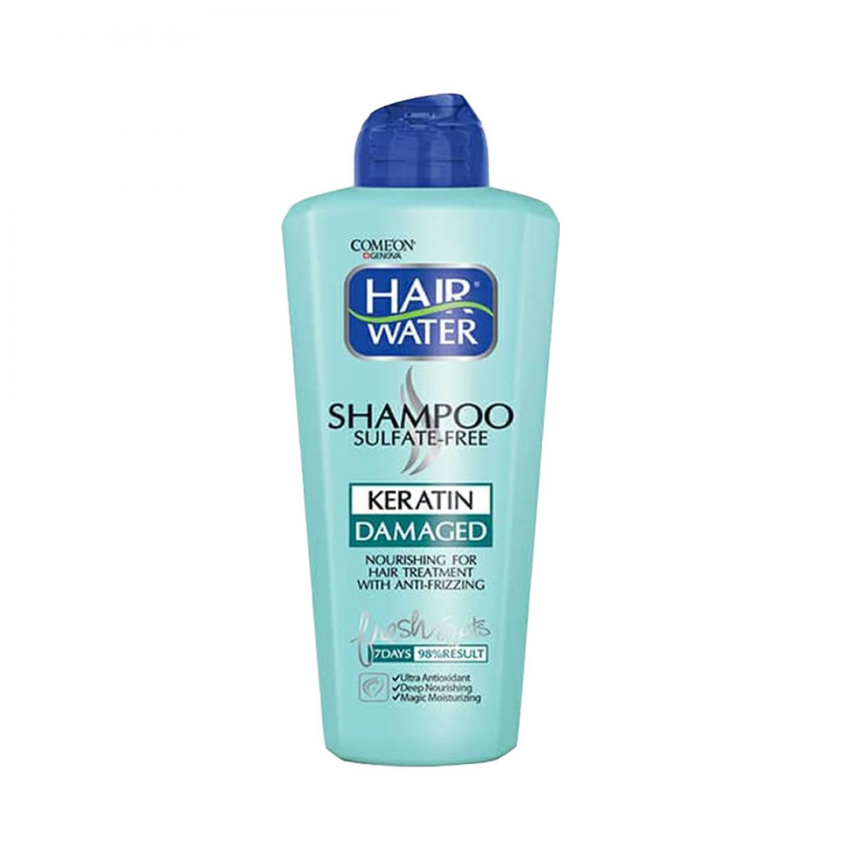 شامپو مدل Hair Water مناسب موهای آسیب دیده حجم 400 میل - Comeon Hair Water Shampoo For Damaged Hair 400ml