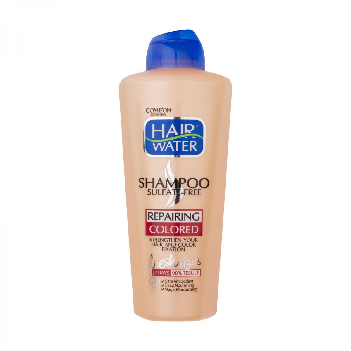 شامپو مدل Hair Water مناسب موهای رنگ شده حجم 400 میل - Comeon Hair Water Shampoo For Dyed Hair 400ml