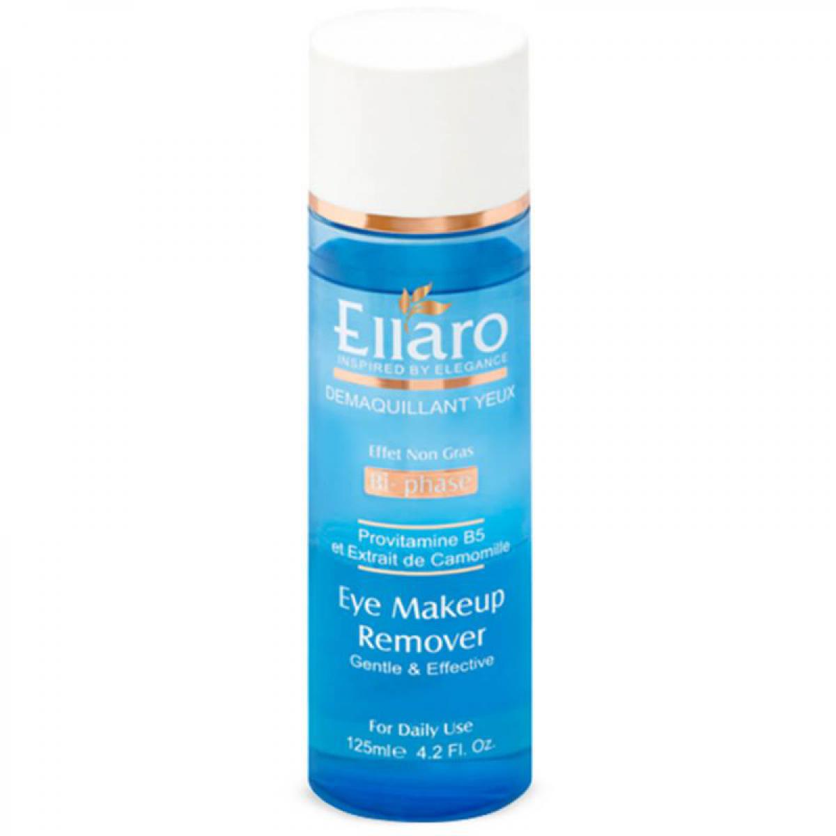محلول دو فاز پاک کننده آرایش چشم 125 میل - Ellaro Eye Makeup Remover 2 phase 125 ml