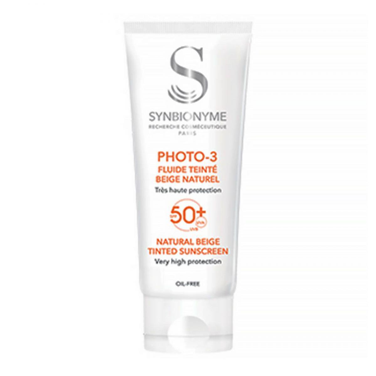 ضد آفتاب رنگی فتو 3 +SPF50 حجم 40 میل -  Photo3 Invisible Sunscreen SPF50 SYNBIONYME 