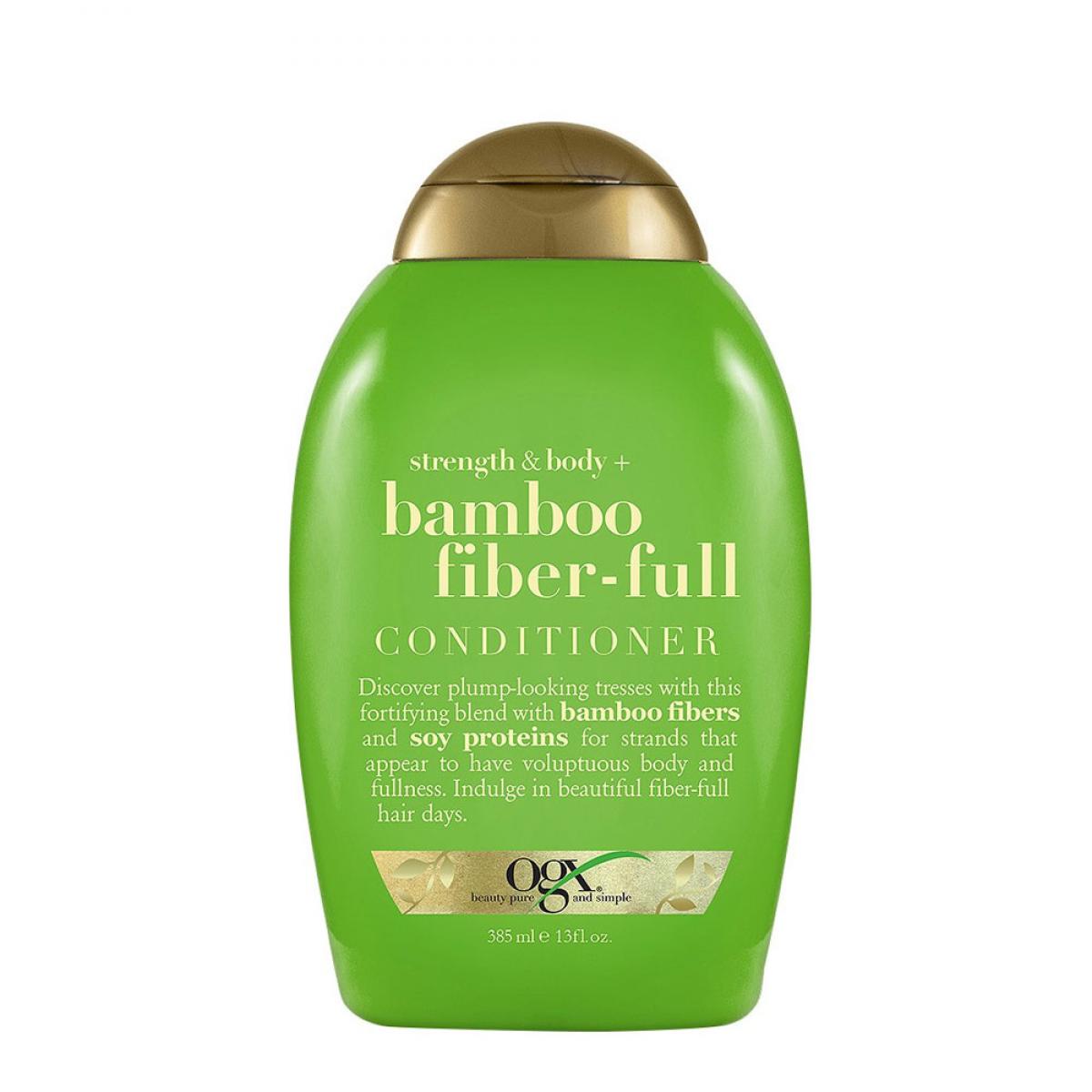 نرم کننده الیاف بامبو ضخیم کننده مو بدون سولفات - Strength & Body + Bamboo Fiber-Full Conditioner 385 ml