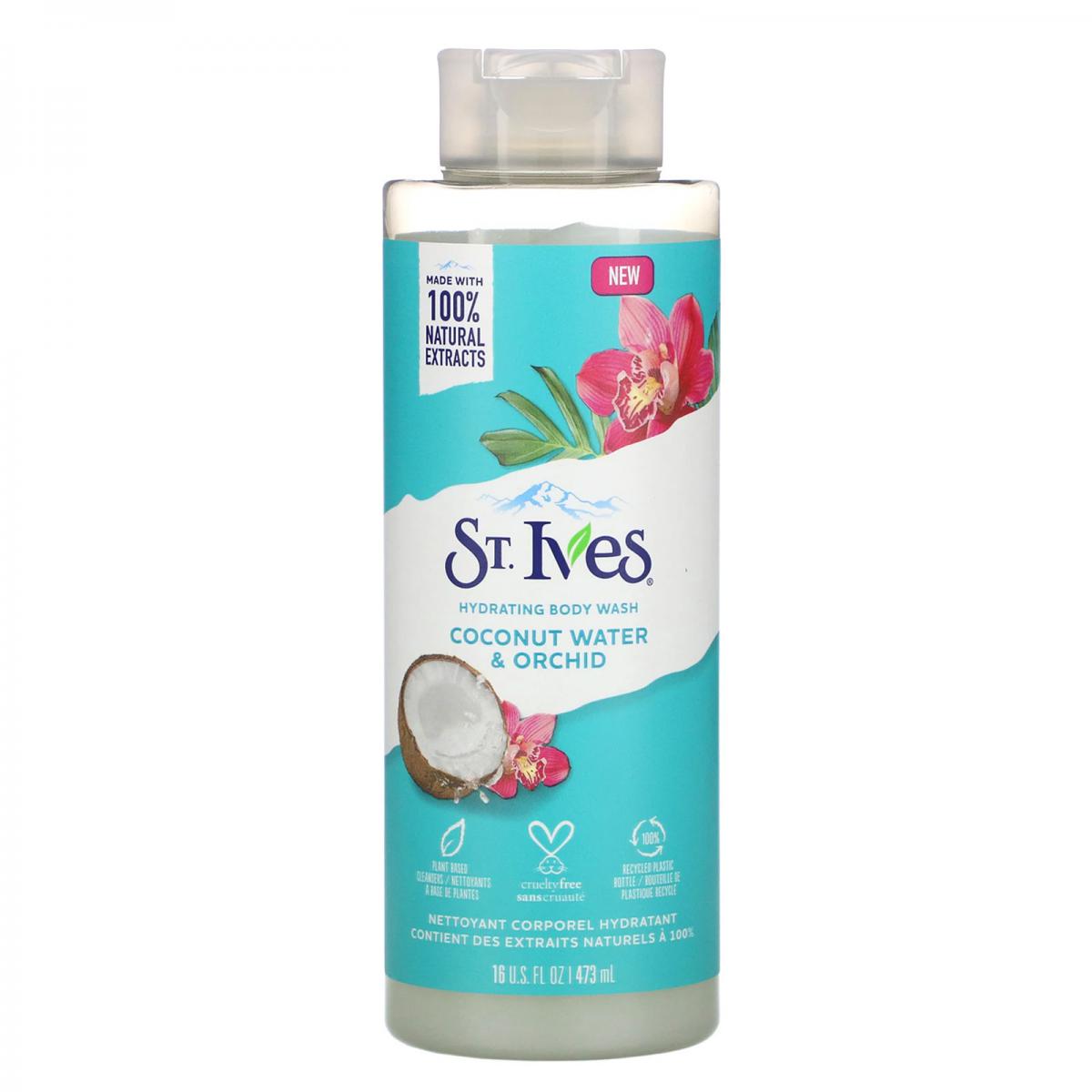 شامپو بدن آبرسان نارگیل و ارکیده - St. Ives Softening Coconut & Orchid Body Wash