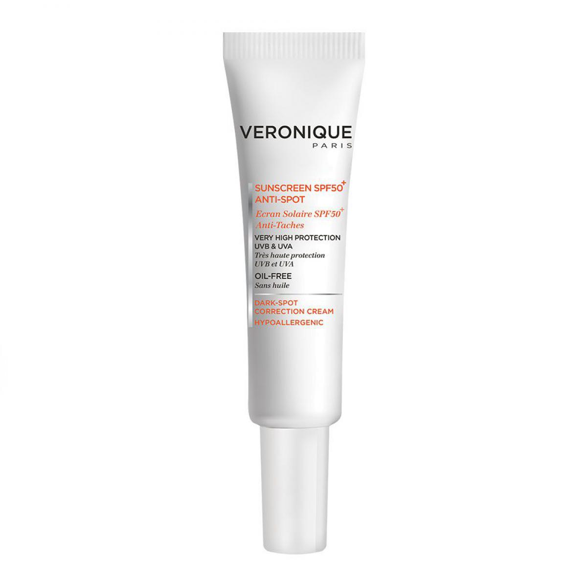 ضد آفتاب ضد لک +SPF50 فاقد چربی -  Sunscreen SPF50+ anti-spot VERONIQUE 