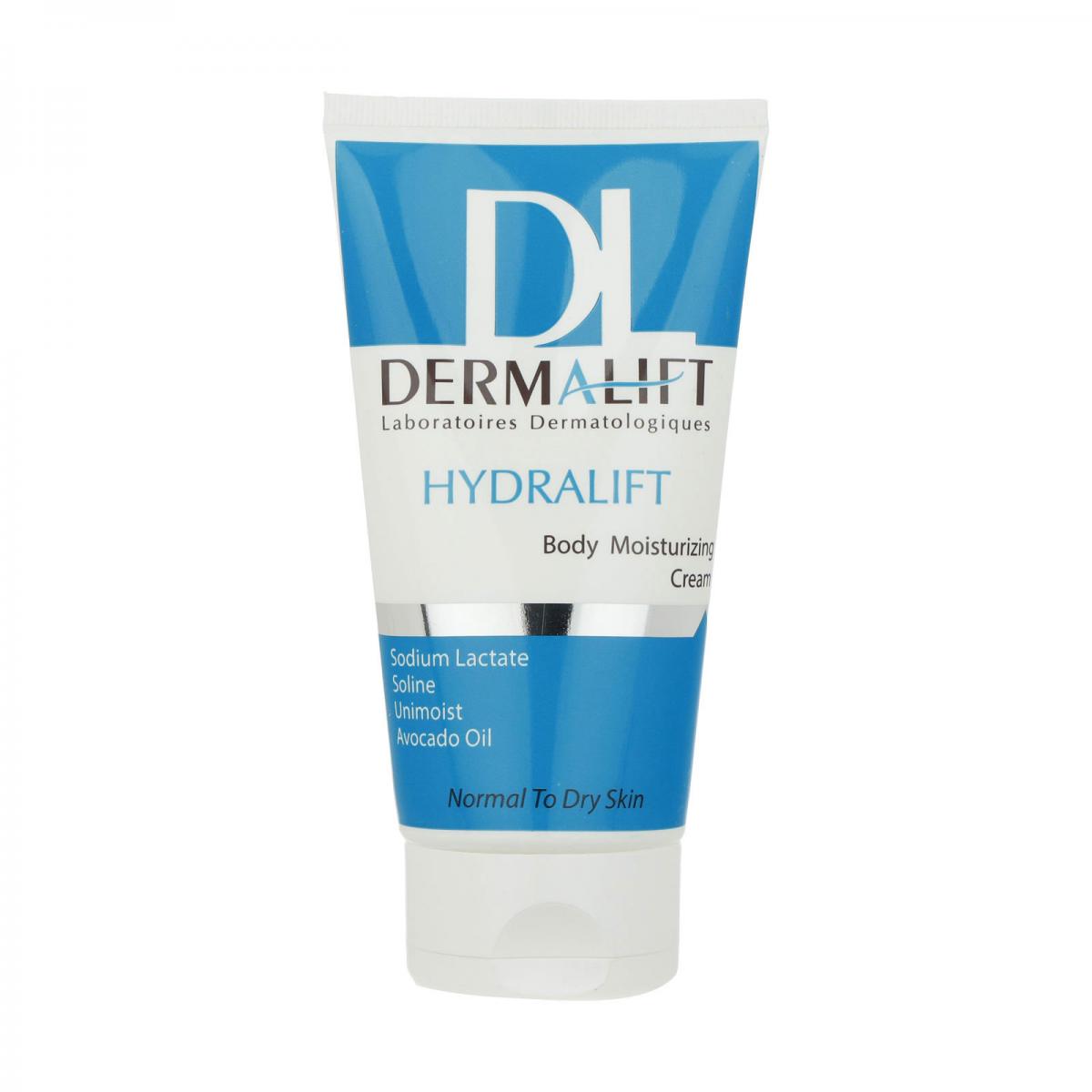 کرم مرطوب کننده بدن هیدرالیفت -  Dermalift Hydralift Body Moisturizing Cream For Normal And Dry Skins 150 ml 