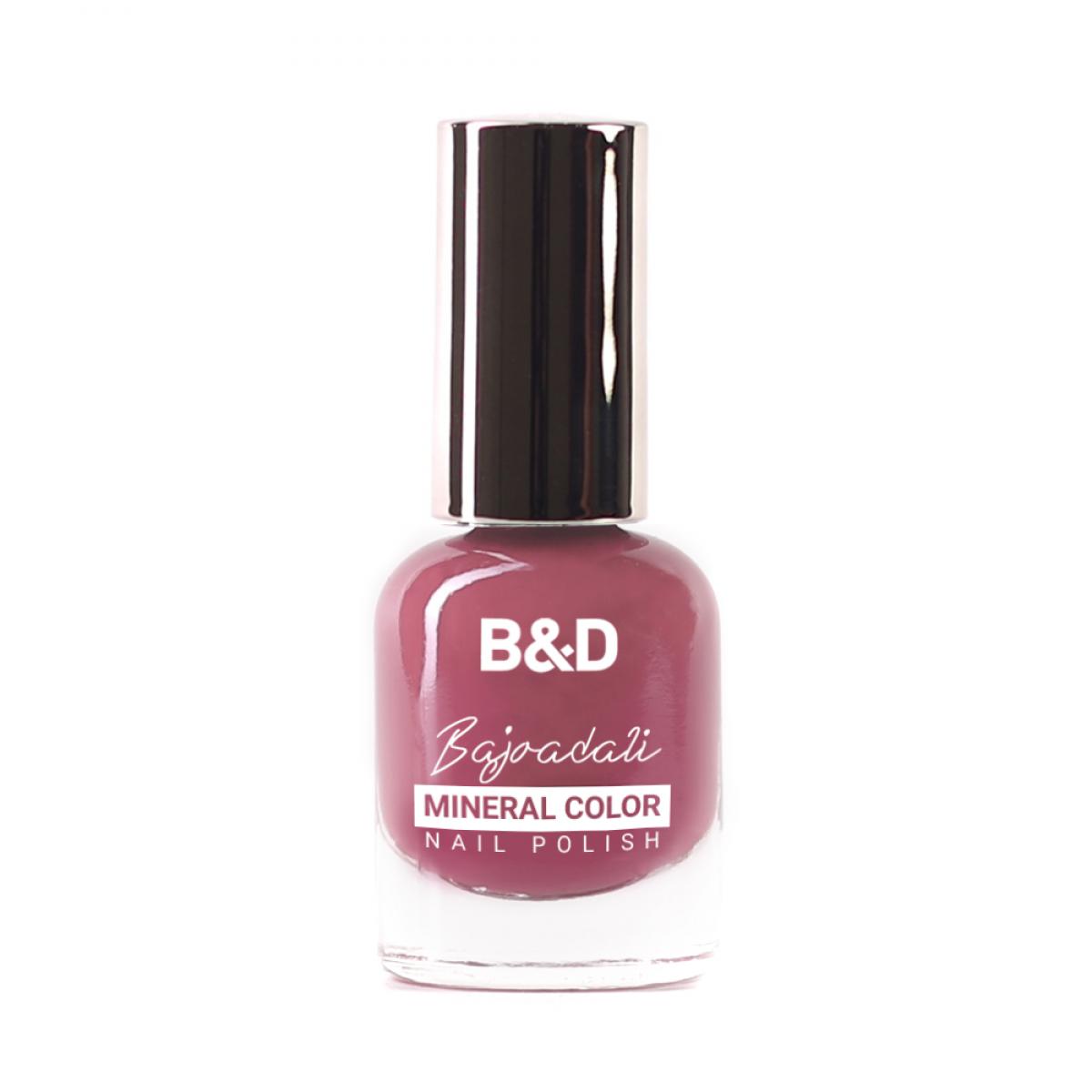 لاک ساده - B&D Mineral Color Nail polish