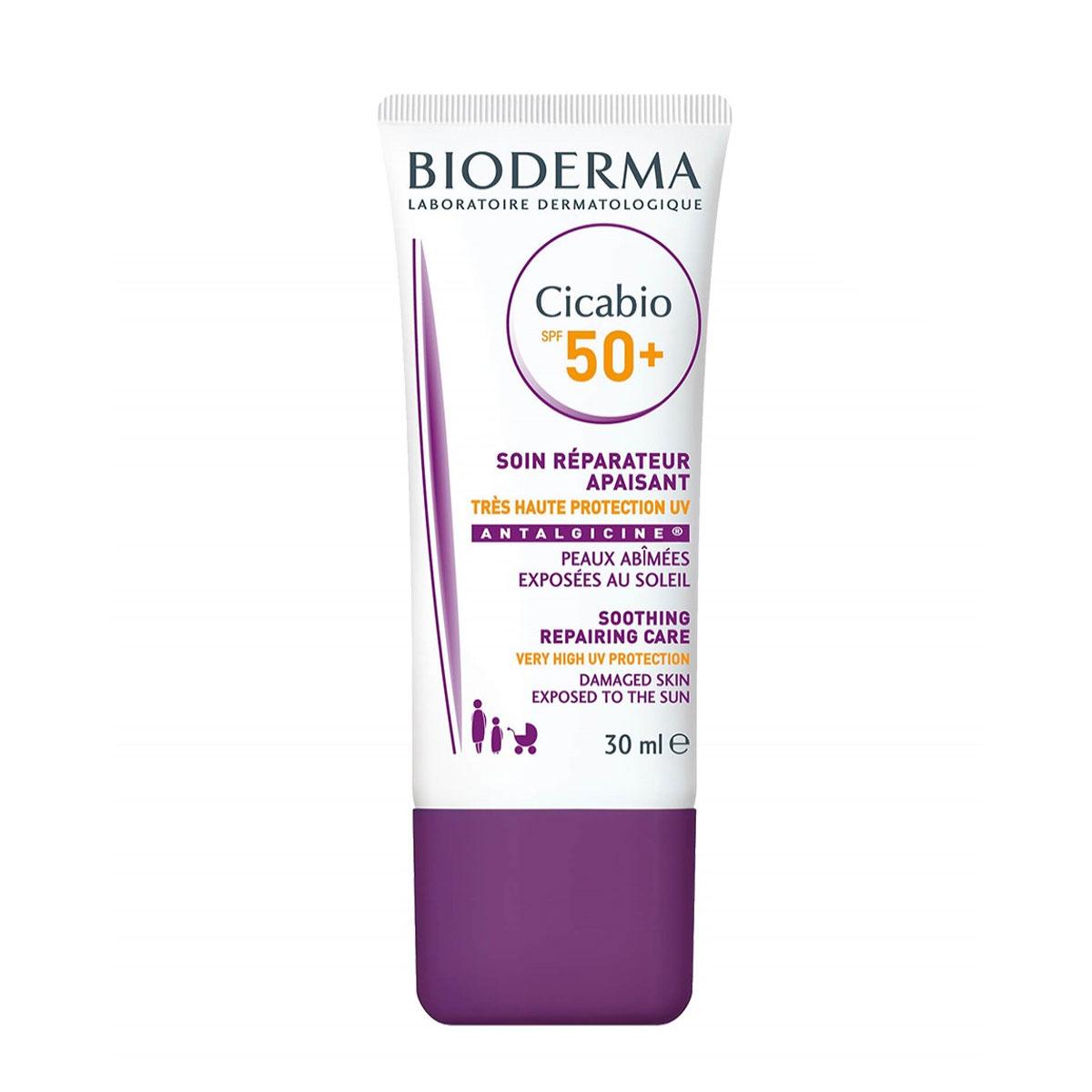 کرم ضد آفتاب و ترمیم کننده مدل سیکابیو SPF 50 - Bioderma Cicabio Soothing Repairing Care Cream SPF 50
