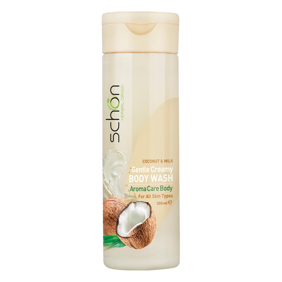 شامپو بدن کرمی مغذی شیر نارگیل - Nourishing Coconut Milk Creamy Body Shampoo 300ml