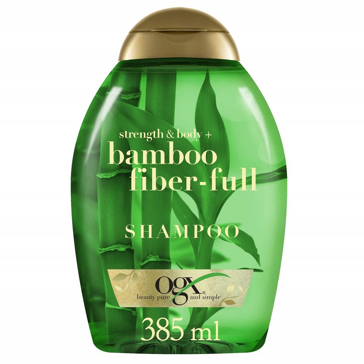 شامپو الیاف بامبو حجم دهنده و ضخیم کننده مو - Strength & Body + Bamboo Fiber-Full shampoo 385ml