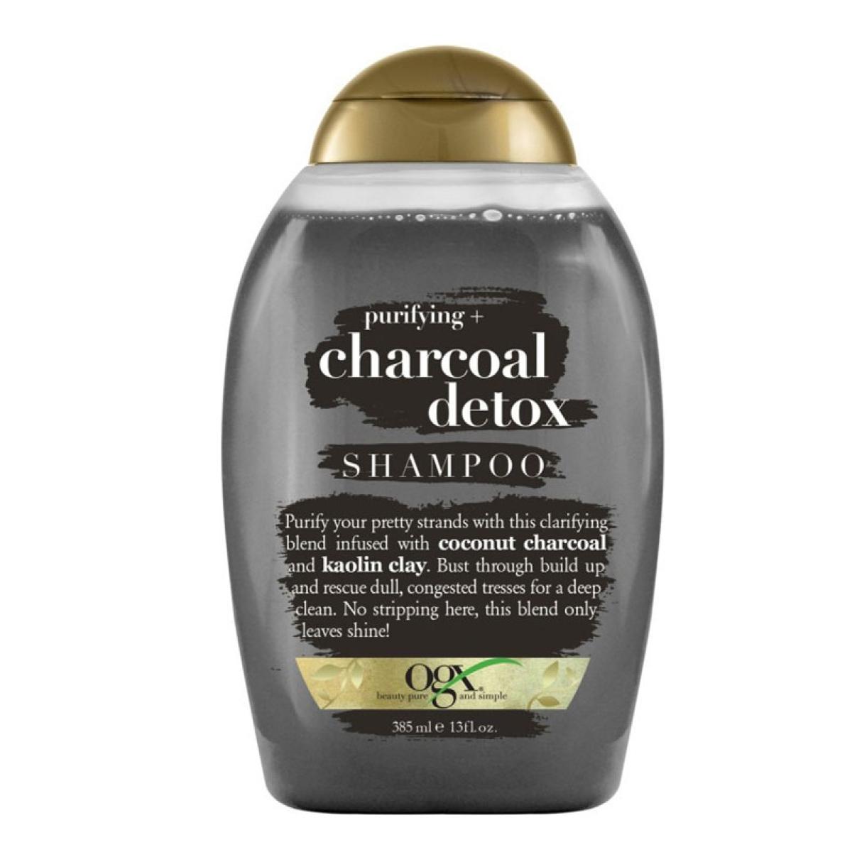 شامپو سم زدایی زغال بدون سولفات موی چرب - Purifying + Charcoal Detox Shampoo 385ml