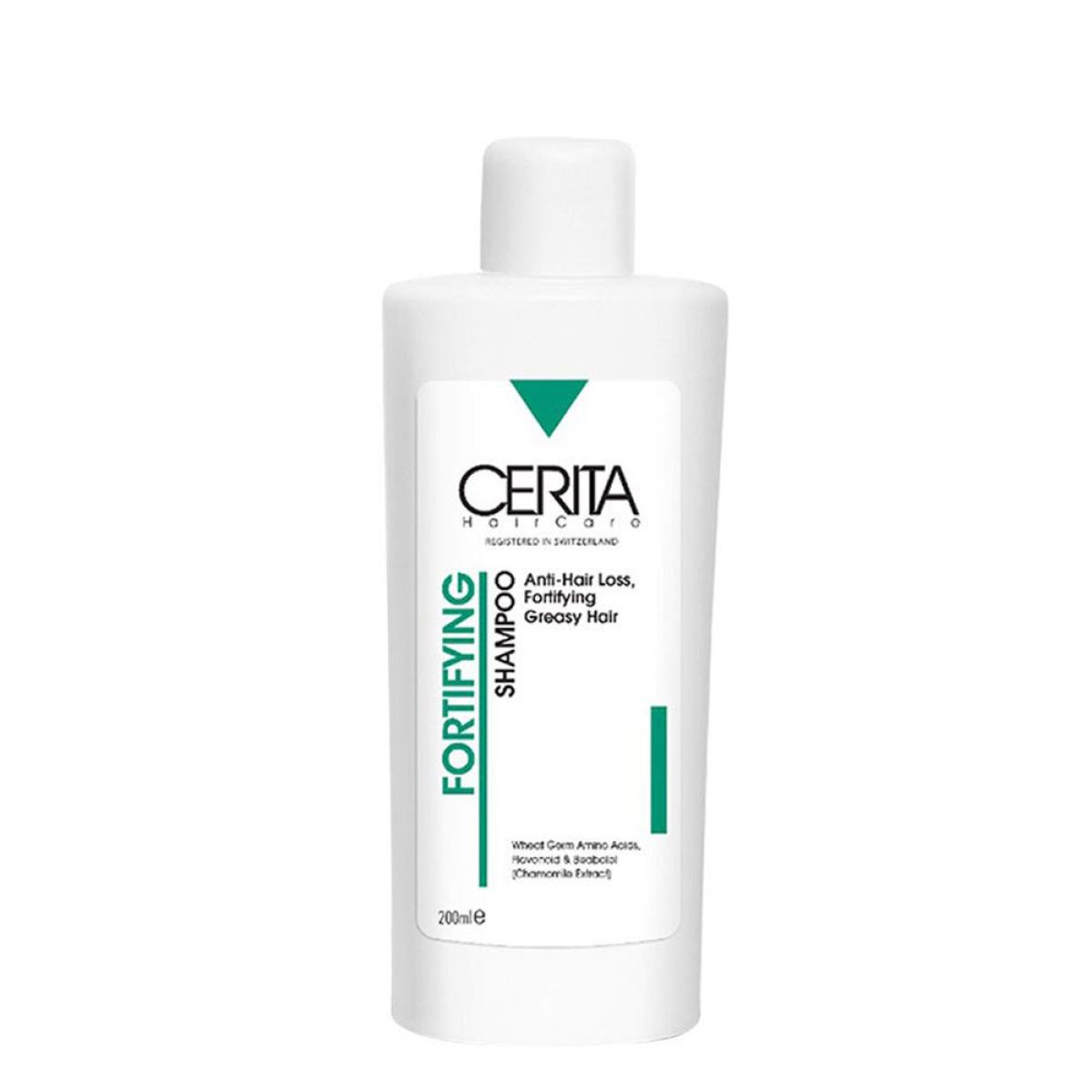 شامپو تقویت‌کننده و ضد ریزش مخصوص موهای چرب  - Fortifying shampoo anti hairloss