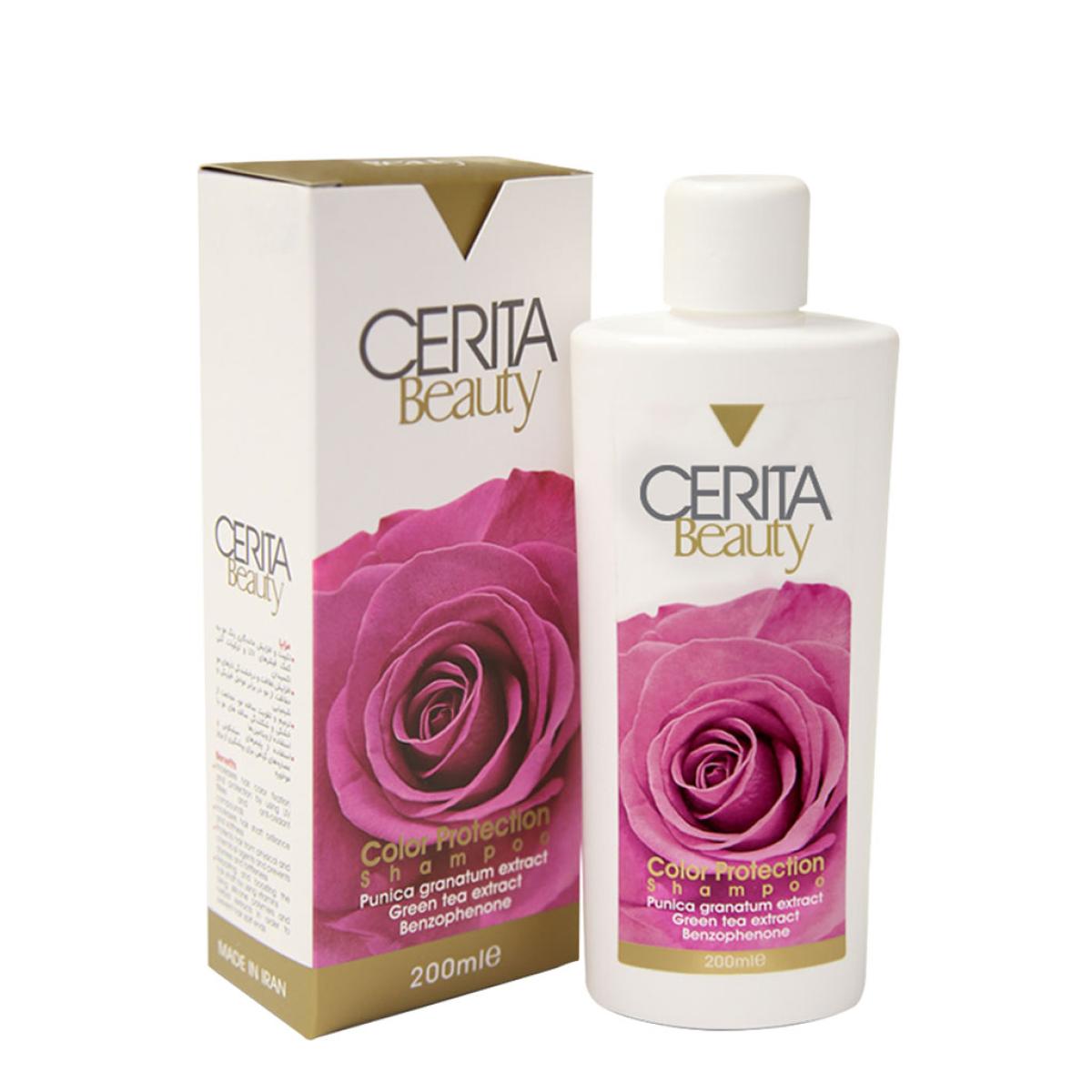 شامپو محافظ رنگ مو -  Cerita Beauty Color Protection Shampoo 200 ml 