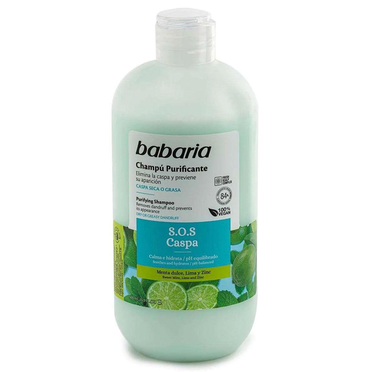 شامپو ضد شوره موهای خشک یا چرب لیمو نعنا - Sos Dandruff Purifying Shampoo 500ml