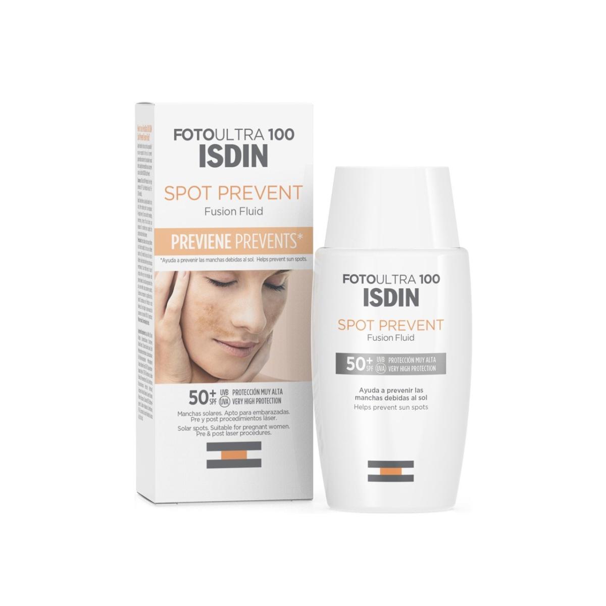ضد آفتاب ضدلک اسپات - ISDIN - FotoUltra 100 Spot Prevent Fusion Fluid