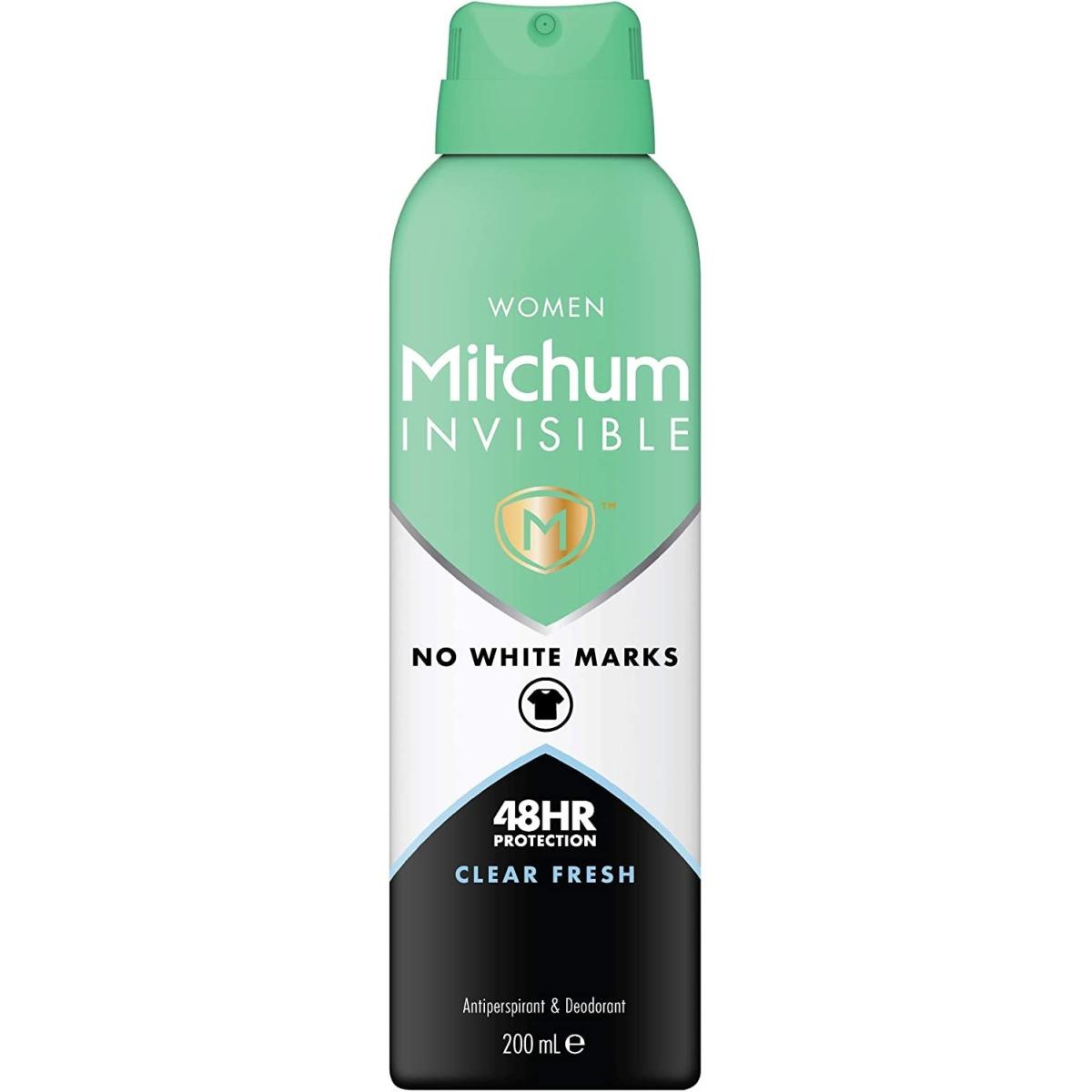 اسپری ضدتعریق زنانه Invisible Clear Fresh - Mitchum Invisible Clear Fresh Anti Perspirant and Deodorant Spray