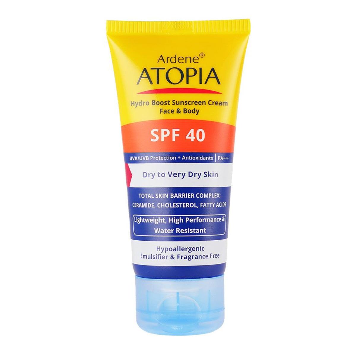 ضد آفتاب SPF40 پوست خشک اتوپیا مدل Dry Relief  - Atopia Hydro Boost Sunscreen Cream SPF40 